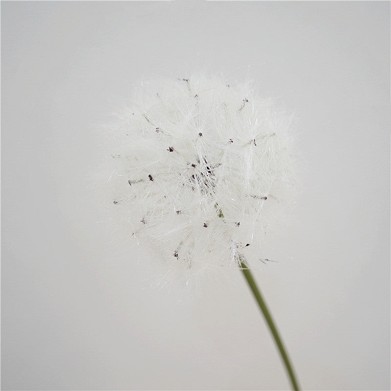 29 Inch White Artificial Dandelion Flower Stem – 10 Pcs Bulk Silk Stems