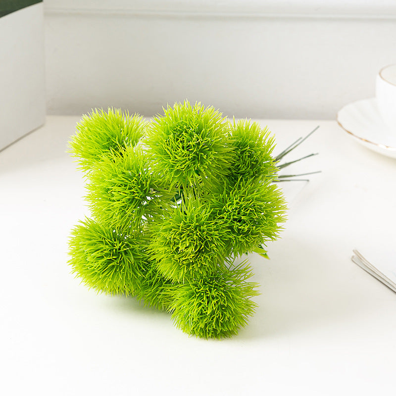 10 Pcs 11 Inch Artificial Kiku Dandelion Ball Flower Stems Bulk Silk Floral Stems