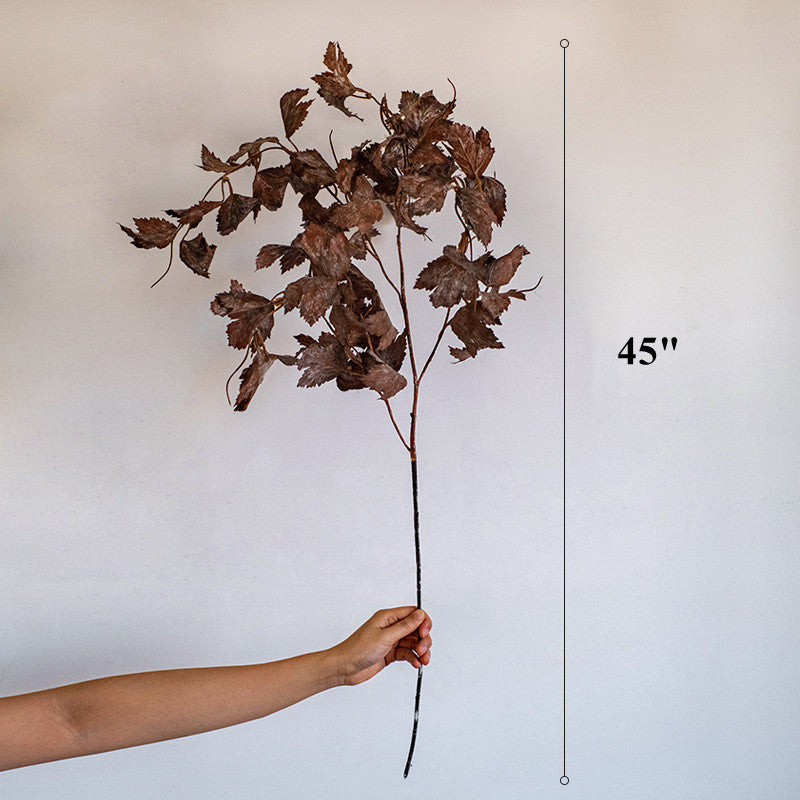 10 Pcs Artificial Fall Cimicifuga Branches with Withered Leaves Autumn Leaf Sprays