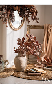 10 Pcs Artificial Fall Cimicifuga Branches with Withered Leaves Autumn Leaf Sprays