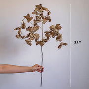 10 Pcs Artificial Fall Cimicifuga Branches with Withered Leaves Autumn Leaf Sprays