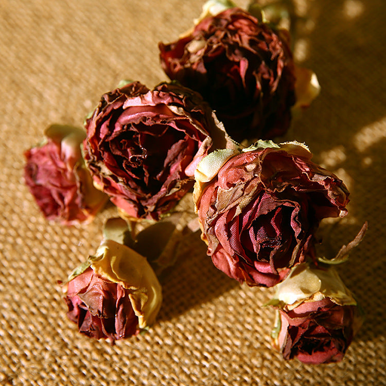 20 Inch Burnt Rose Silk Flowers Artificial Stems 10 Pcs Fall Arrangement Decoration