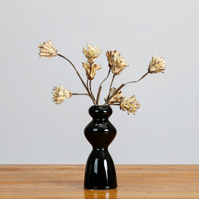 10 Pcs Artificial Retro Protea Stems Dried Style Flowers Bulk Wholesale