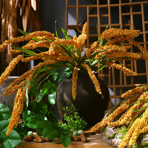 39 Inch Extra Long Artificial Millet Stems 10 Pcs Bulk Harvest Festival Decoration