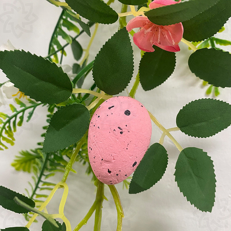 Artificial Easter Egg and Mixed Berry Hanging Garland, Bulk Decorative Floral Garland, Artificial Spring Decor