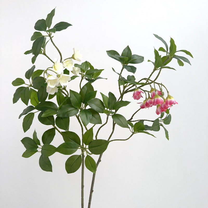 25.5 Inch Artificial Enkianthus Bell Flower Branch 1 Pc Silk Floral Arrangement Stem