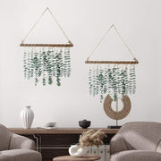 Artificial Eucalyptus Vine 6 Stems 5ft Greenery Wall Hanging Fake Silk Plant for Home Office Decor