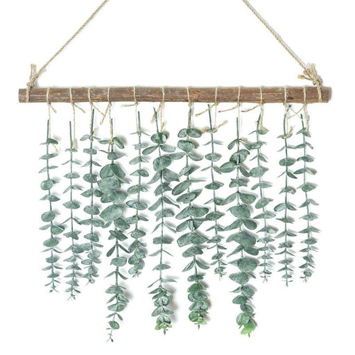 Artificial Eucalyptus Vine 6 Stems 5ft Greenery Wall Hanging Fake Silk Plant for Home Office Decor