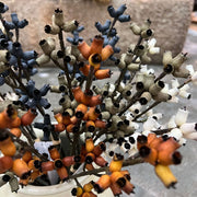 300 Pcs Artificial Eucalyptus Fruit Stems 14.5 Inch Autumn Colors Bulk Wholesale