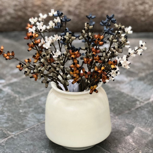 300 Pcs Artificial Eucalyptus Fruit Stems 14.5 Inch Autumn Colors Bulk Wholesale
