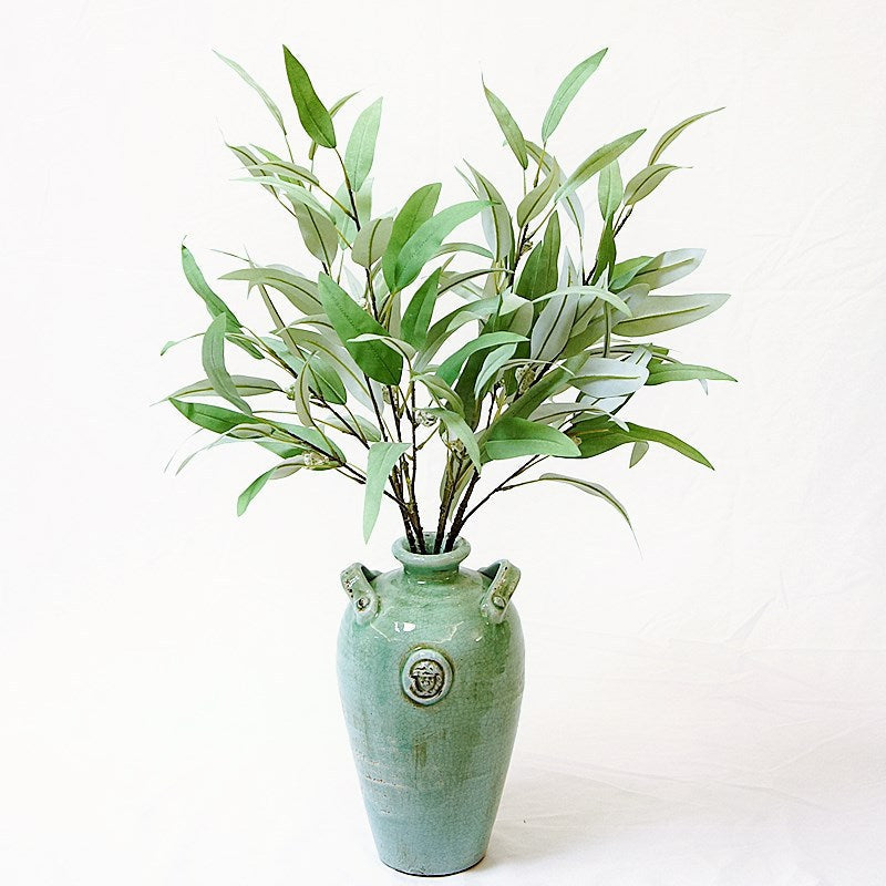 34 Inch Extra Large Willow Leaf Artificial Greenery Plants Bulk for Kitchen Countertop