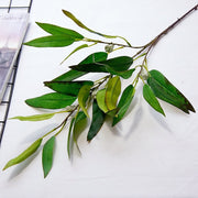 34 Inch Extra Large Willow Leaf Artificial Greenery Plants Bulk for Kitchen Countertop