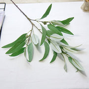 34 Inch Extra Large Willow Leaf Artificial Greenery Plants Bulk for Kitchen Countertop