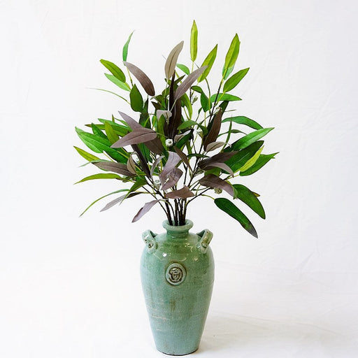 34 Inch Extra Large Willow Leaf Artificial Greenery Plants Bulk for Kitchen Countertop