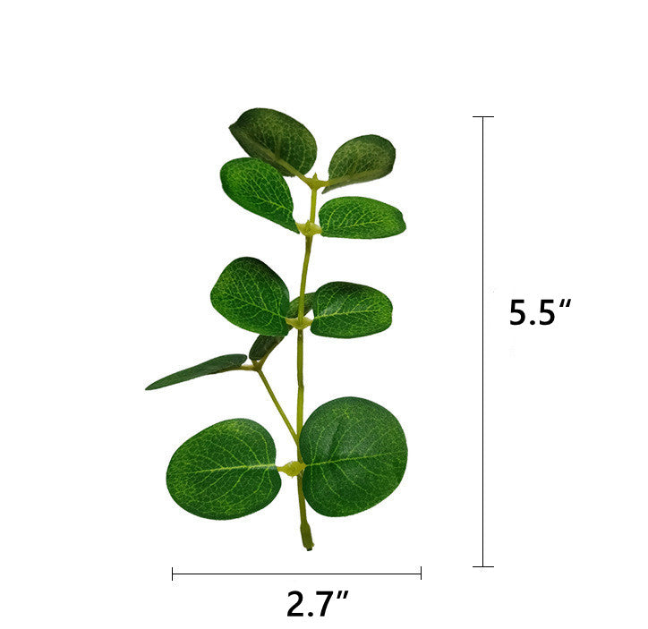 50 Pcs Artificial Eucalyptus Leaves Bulk for DIY Cake Decoration and Packaging