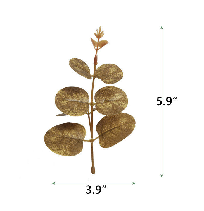50 Pcs Artificial Eucalyptus Leaves Bulk for DIY Cake Decoration and Packaging