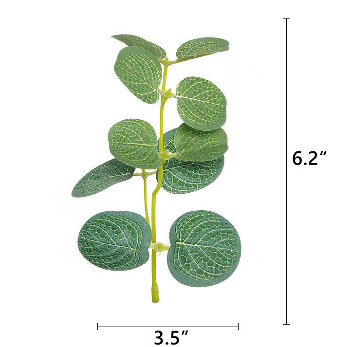 50 Pcs Artificial Eucalyptus Leaves Bulk for DIY Cake Decoration and Packaging