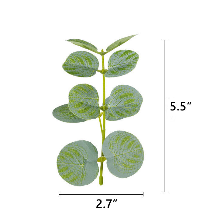 50 Pcs Artificial Eucalyptus Leaves Bulk for DIY Cake Decoration and Packaging