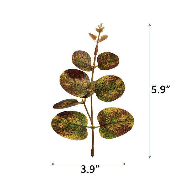 50 Pcs Artificial Eucalyptus Leaves Bulk for DIY Cake Decoration and Packaging
