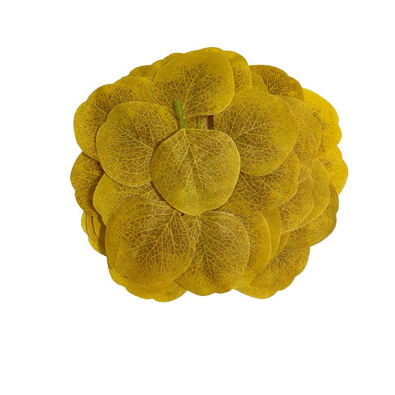 50 Pcs Artificial Eucalyptus Leaves Bulk Fall Decor 14 Colors Silk Leaves