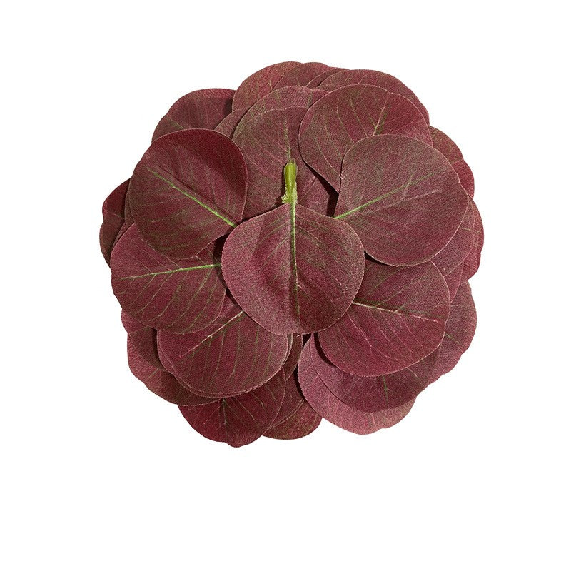 50 Pcs Artificial Eucalyptus Leaves Bulk Fall Decor 14 Colors Silk Leaves