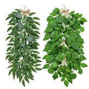 Artificial Eucalyptus Pendant Wisteria Leaf Hanging Greenery Plants Bulk Wholesale
