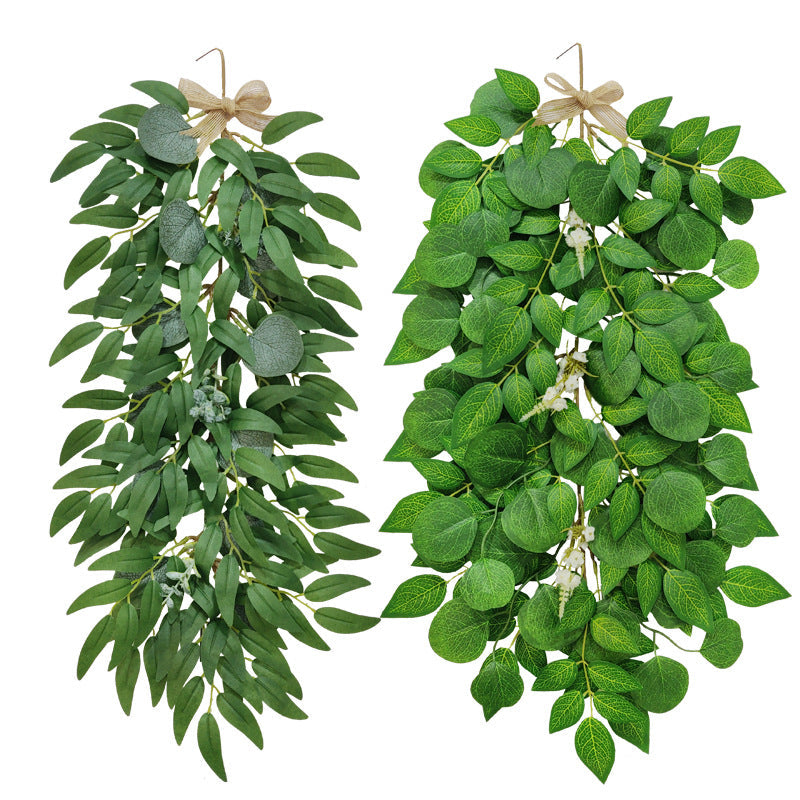 Artificial Eucalyptus Pendant Wisteria Leaf Hanging Greenery Plants Bulk Wholesale
