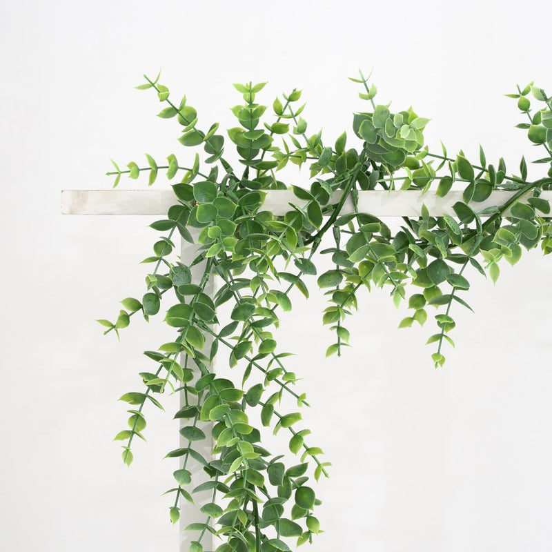 66 Inch Eucalyptus Rattan Boxwood Hanging Garland Greenery UV Protected Artificial Plant