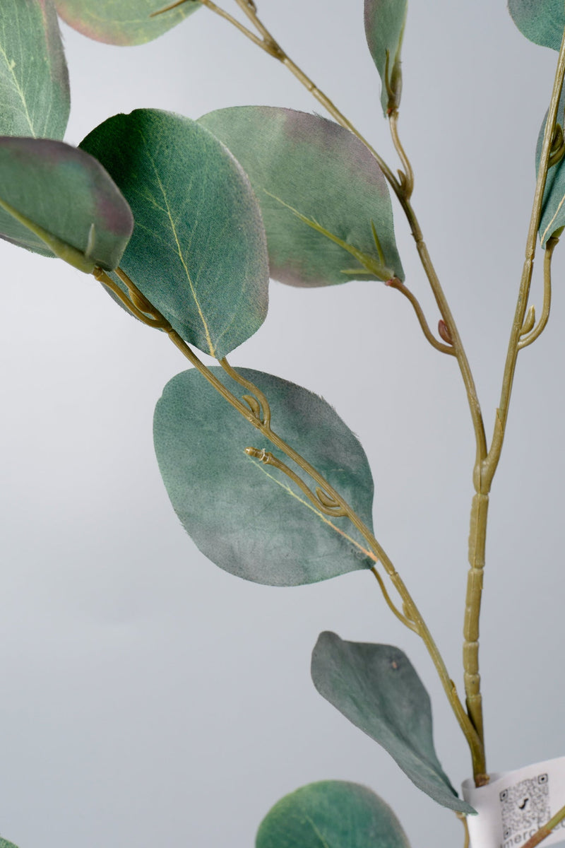 Artificial Eucalyptus Long Stems 35 Inch 10 Pcs Bulk Silk Green Leaves