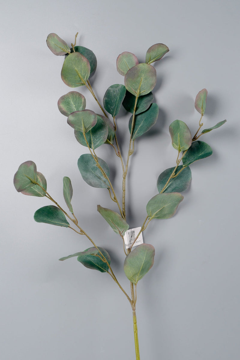 Artificial Eucalyptus Long Stems 35 Inch 10 Pcs Bulk Silk Green Leaves