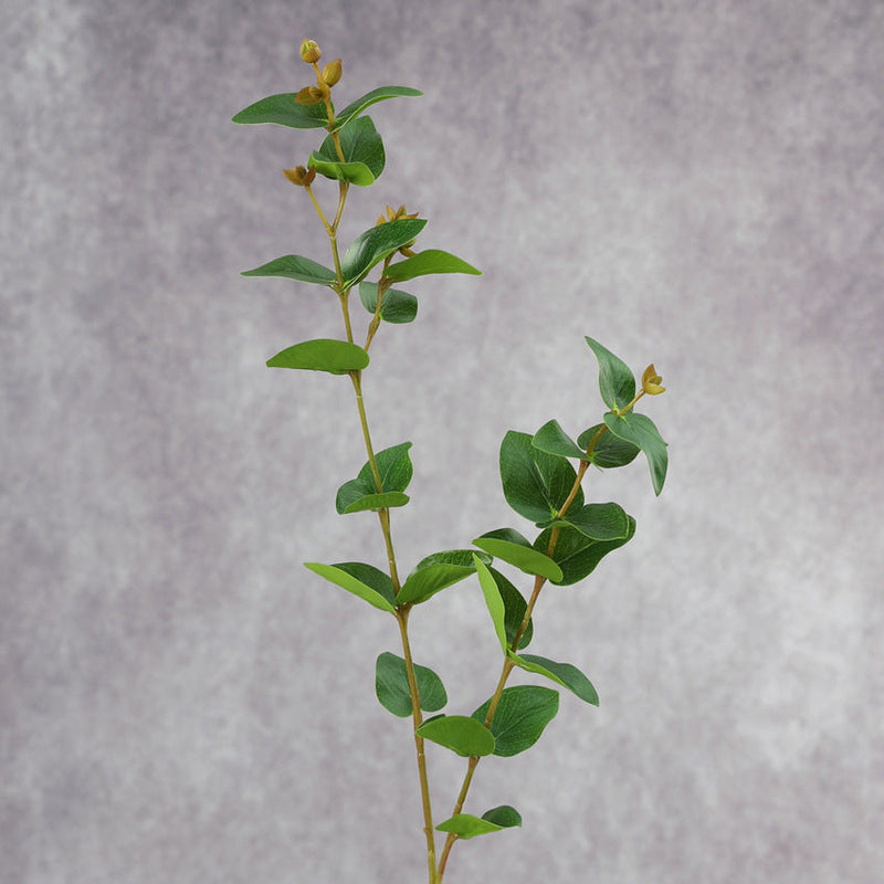 25 Inch Artificial Eucalyptus Stems with Fruits, Real Touch, 10 Pcs Bulk Pack