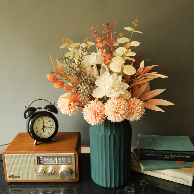 Artificial Silk Flowers Bouquet 10 Pcs Bulk Wedding Table Centerpiece Arrangements