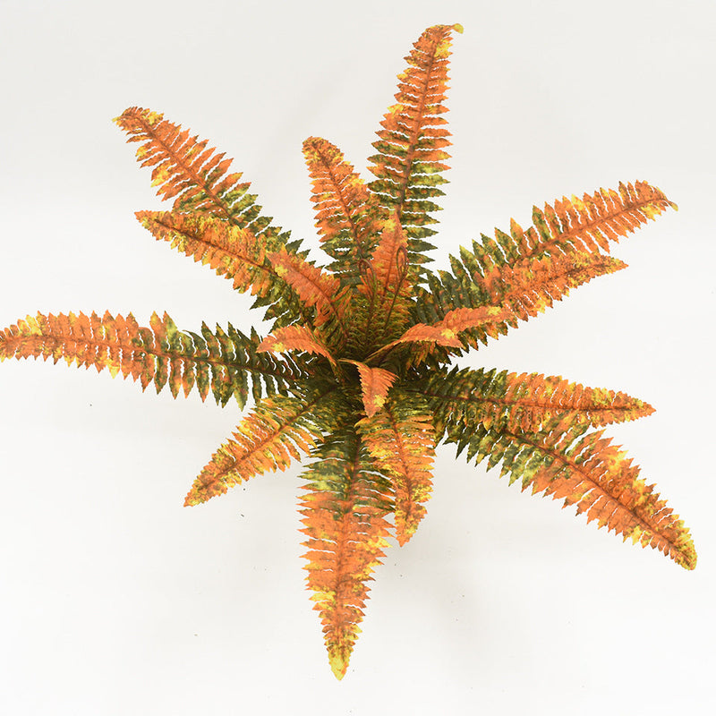 21 Inch Artificial Fern Bush 1 Pc UV Resistant Fall Outdoor Plant