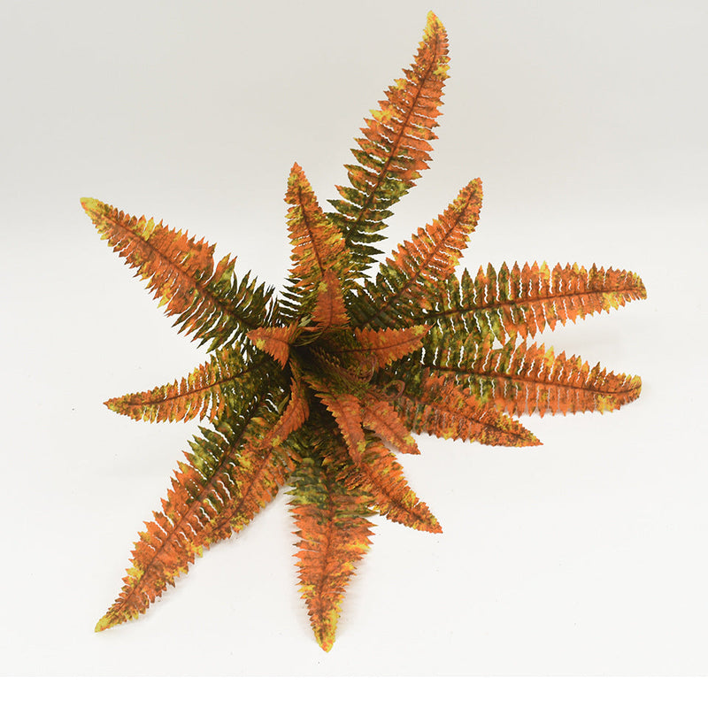 21 Inch Artificial Fern Bush 1 Pc UV Resistant Fall Outdoor Plant