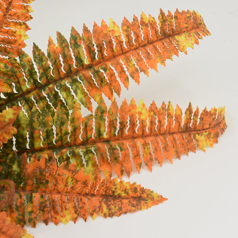 21 Inch Artificial Fern Bush 1 Pc UV Resistant Fall Outdoor Plant