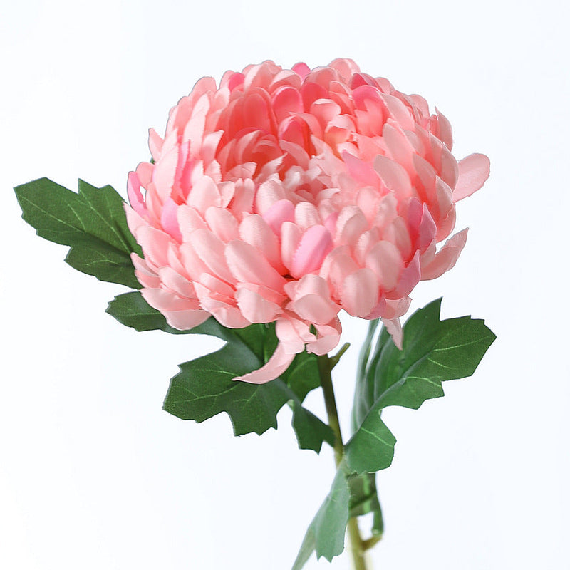 18 Inch Artificial Silk Mum Flower Stems, 18 Pcs Fall Decoration Arrangement