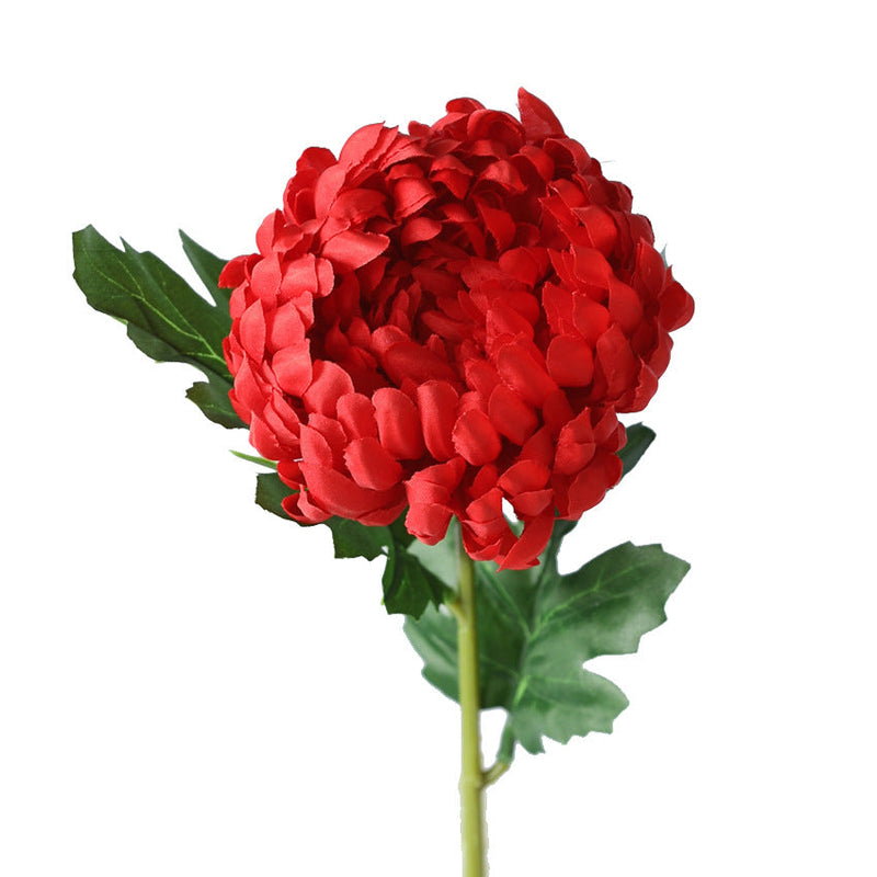 18 Inch Artificial Silk Mum Flower Stems, 18 Pcs Fall Decoration Arrangement