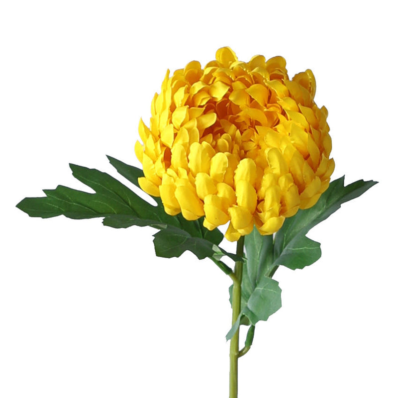 18 Inch Artificial Silk Mum Flower Stems, 18 Pcs Fall Decoration Arrangement