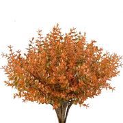 8 Bundles Artificial Fall Flowers Autumn Plants UV Resistant Silk Foliage Bulk