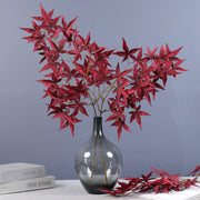 28 Inch Artificial Fall Maple Leaf Stems Branches 10 Pcs Autumn Decor