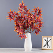 28 Inch Artificial Fall Maple Leaf Stems Branches 10 Pcs Autumn Decor
