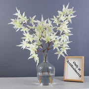 28 Inch Artificial Fall Maple Leaf Stems Branches 10 Pcs Autumn Decor