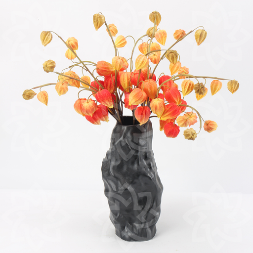27 Inch Artificial Cape Gooseberry Stems 6 Pcs Real Touch Peru Groundcherry Fall Decor