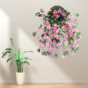 2 Pcs Bougainvillea Artificial Silk Trailing Vines UV Resistant Outdoor Plants