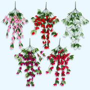 2 Pcs Bougainvillea Artificial Silk Trailing Vines UV Resistant Outdoor Plants