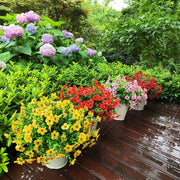 12 Bundles Artificial Flowers Plants UV Resistant Outdoor Planter Porch Patio Garden