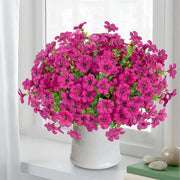 12 Bundles Artificial Flowers Plants UV Resistant Outdoor Planter Porch Patio Garden