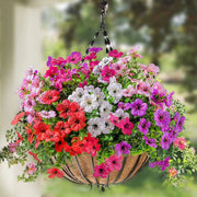 12 Bundles Artificial Flowers Plants UV Resistant Outdoor Planter Porch Patio Garden