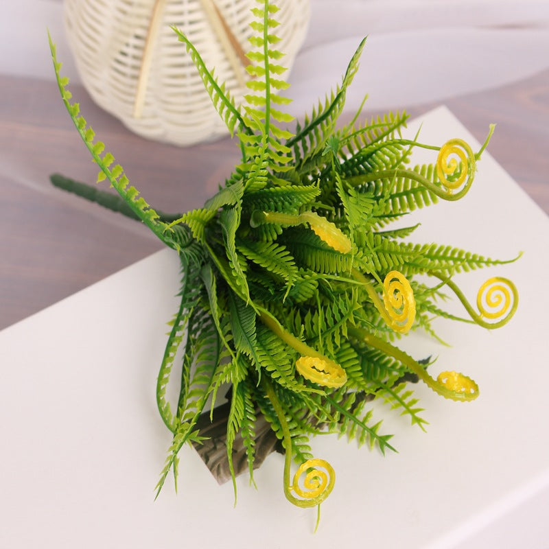Artificial Fern Bush 11 Inch Greenery Spring Grass Plant Bulk Wholesale