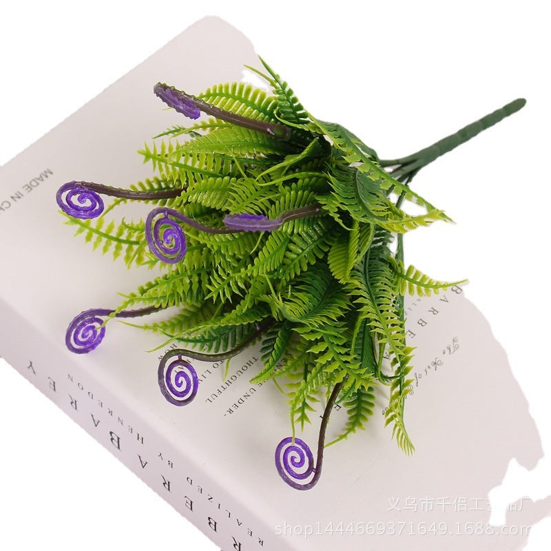 Artificial Fern Bush 11 Inch Greenery Spring Grass Plant Bulk Wholesale